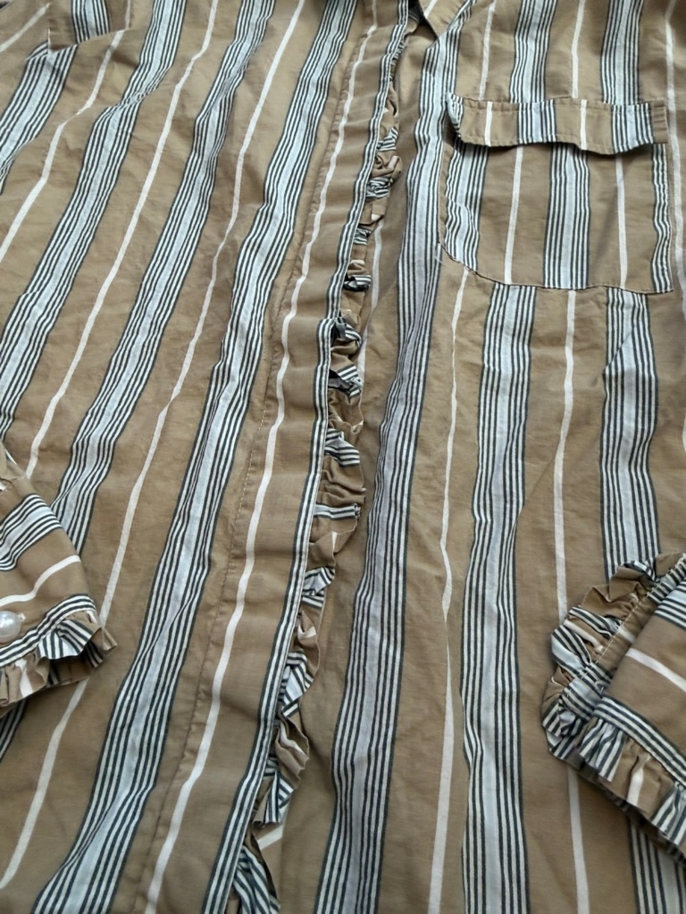 Damson Madder Kylie Ruffle Shirt Size 12 - C11-211 - Picture 5 of 14